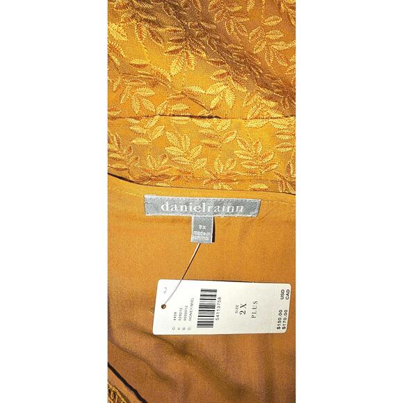 New Anthropologie Treva Embroidered Tunic by Daniel Rainn  $150 PLUS 2X  Honey - Picture 8 of 9